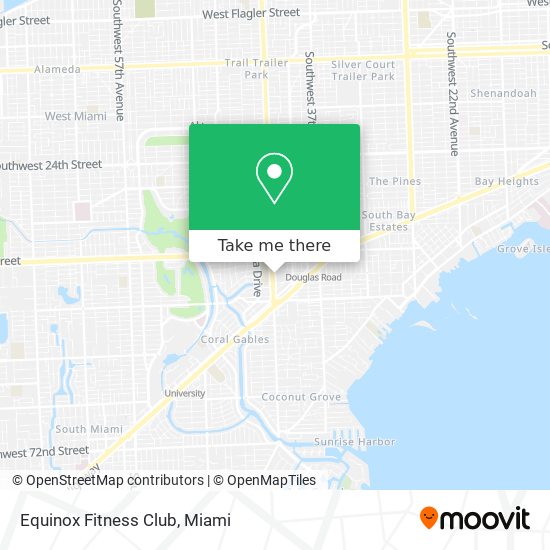 Equinox Fitness Club map
