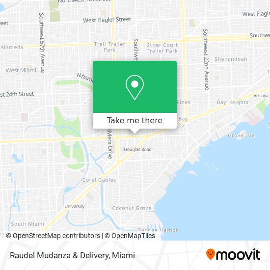 Raudel Mudanza & Delivery map