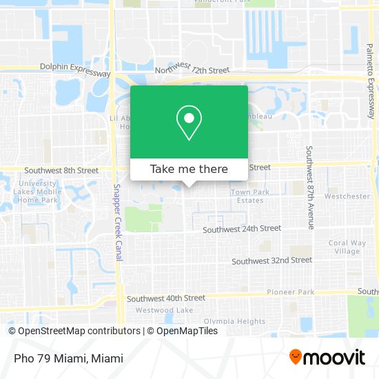 Mapa de Pho 79 Miami