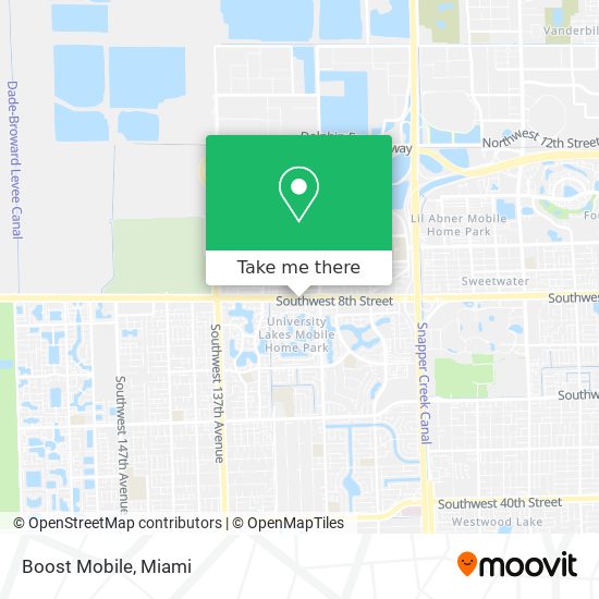 Mapa de Boost Mobile