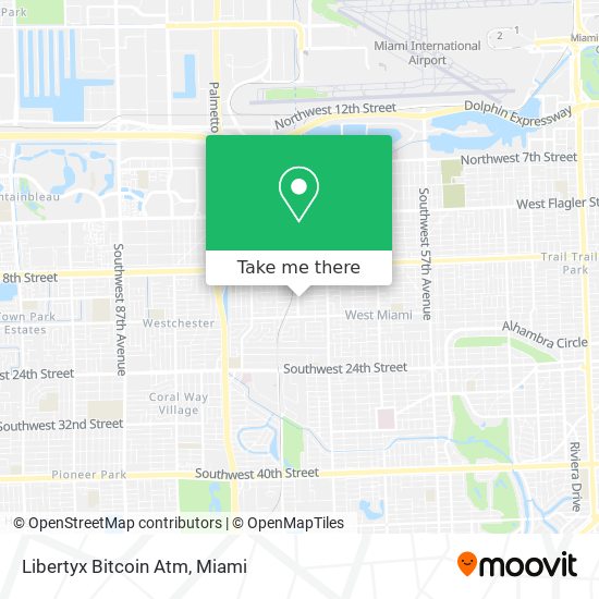 Mapa de Libertyx Bitcoin Atm