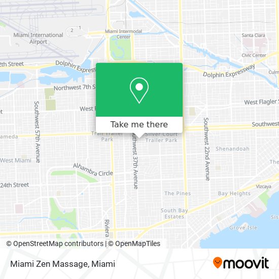 Mapa de Miami Zen Massage