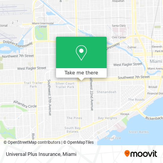 Universal Plus Insurance map