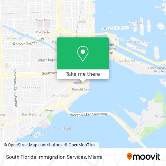 Mapa de South Florida Immigration Services