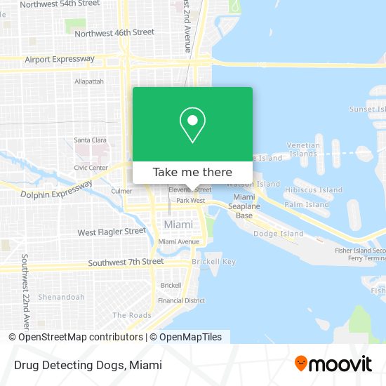 Mapa de Drug Detecting Dogs
