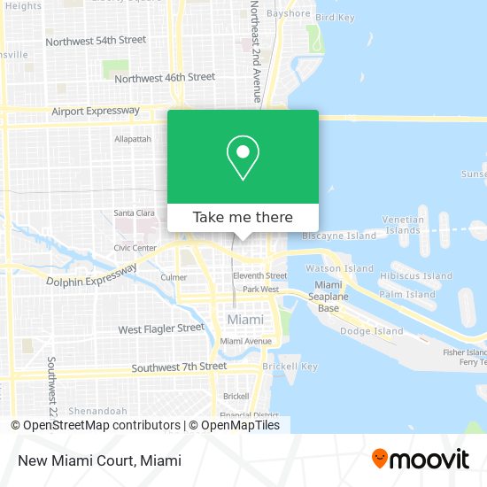 Mapa de New Miami Court