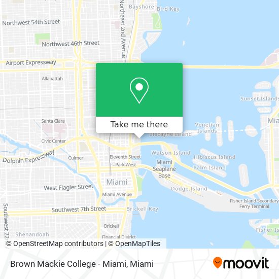 Mapa de Brown Mackie College - Miami