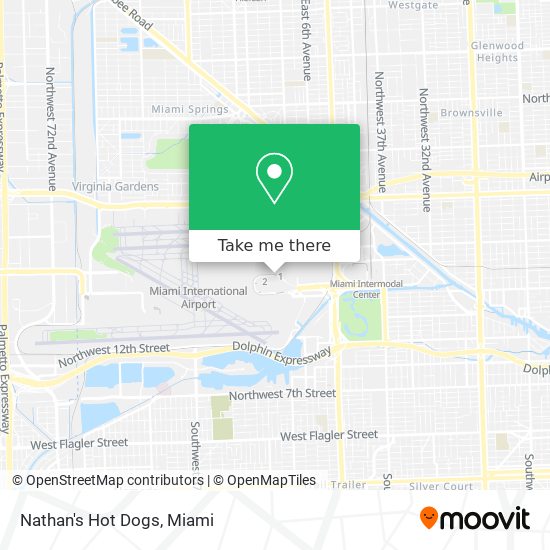 Nathan's Hot Dogs map