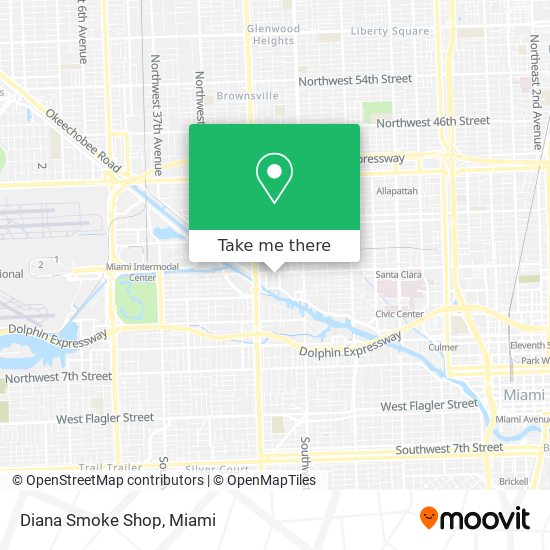 Diana Smoke Shop map