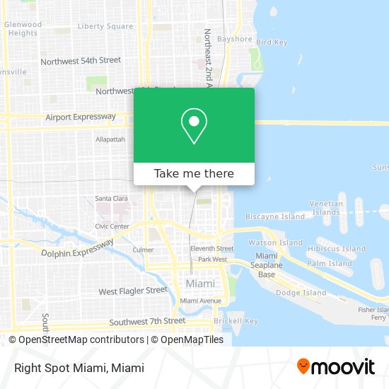 Mapa de Right Spot Miami