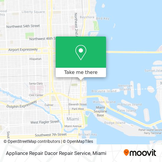 Appliance Repair Dacor Repair Service map