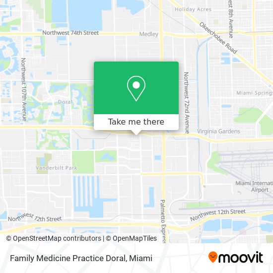 Family Medicine Practice Doral map