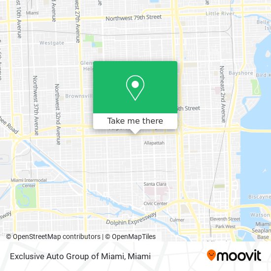 Mapa de Exclusive Auto Group of Miami