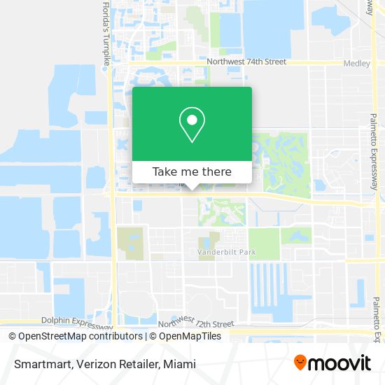 Mapa de Smartmart, Verizon Retailer
