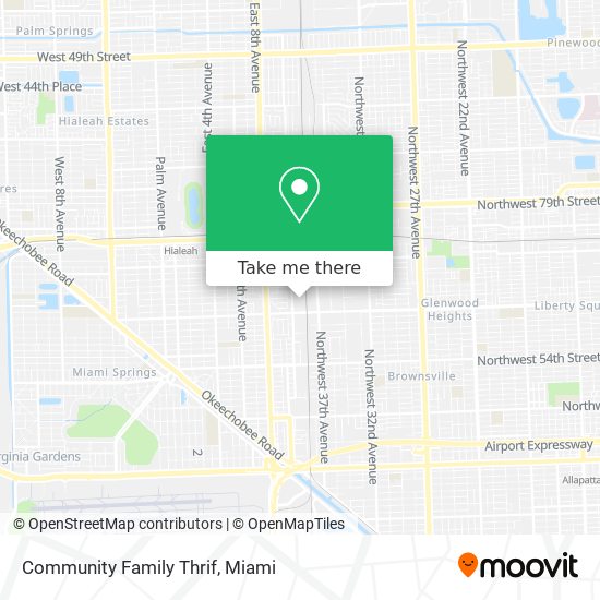 Community Family Thrif map