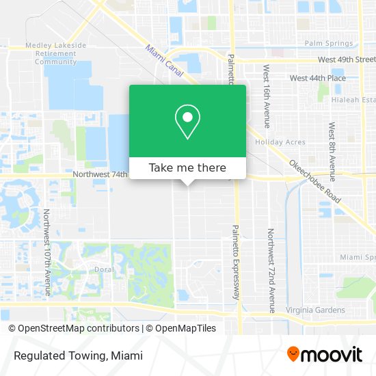 Regulated Towing map