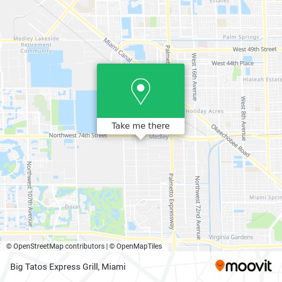 Mapa de Big Tatos Express Grill