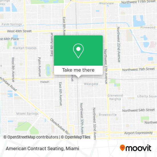 American Contract Seating map