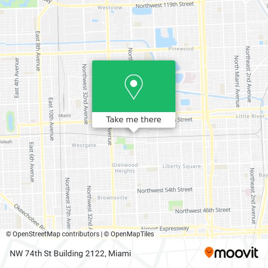 Mapa de NW 74th St Building 2122