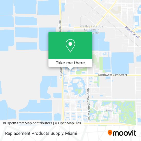 Replacement Products Supply map
