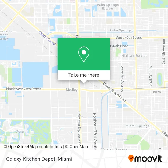 Galaxy Kitchen Depot map