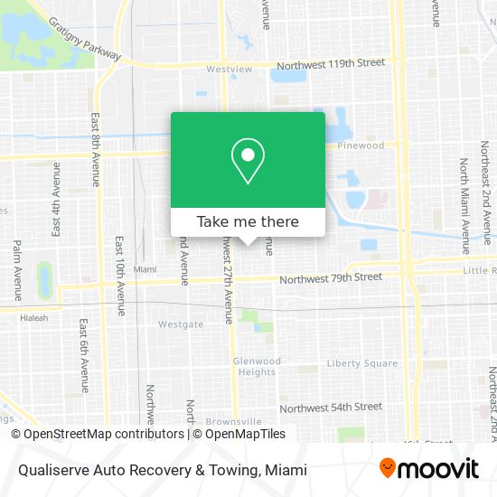 Mapa de Qualiserve Auto Recovery & Towing