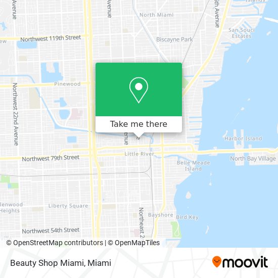 Beauty Shop Miami map