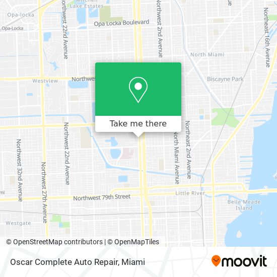 Oscar Complete Auto Repair map