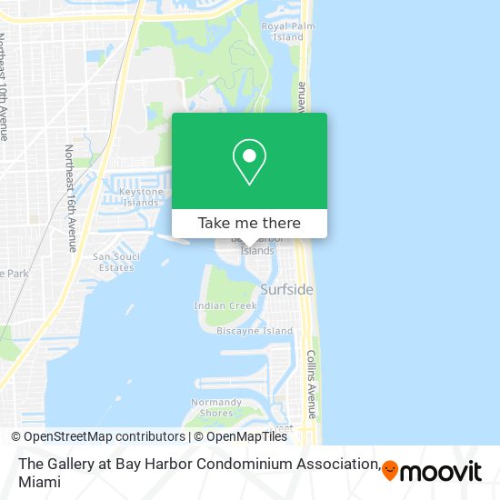 Mapa de The Gallery at Bay Harbor Condominium Association