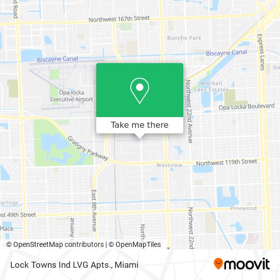 Mapa de Lock Towns Ind LVG Apts.