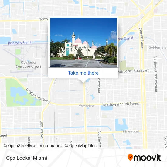 Opa Locka map