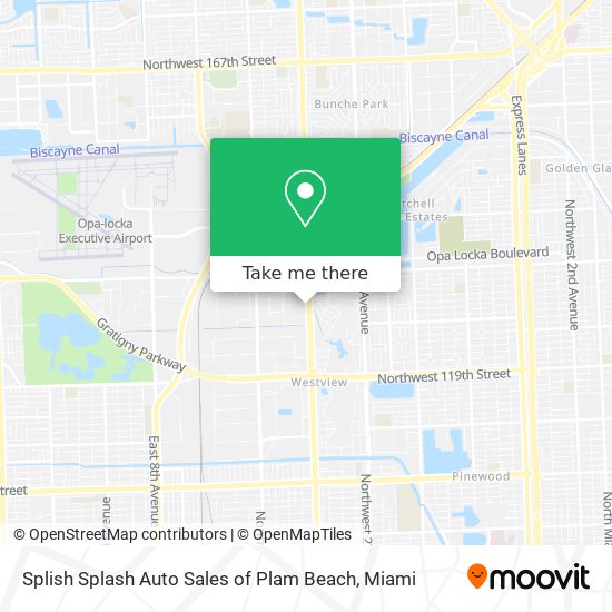 Mapa de Splish Splash Auto Sales of Plam Beach