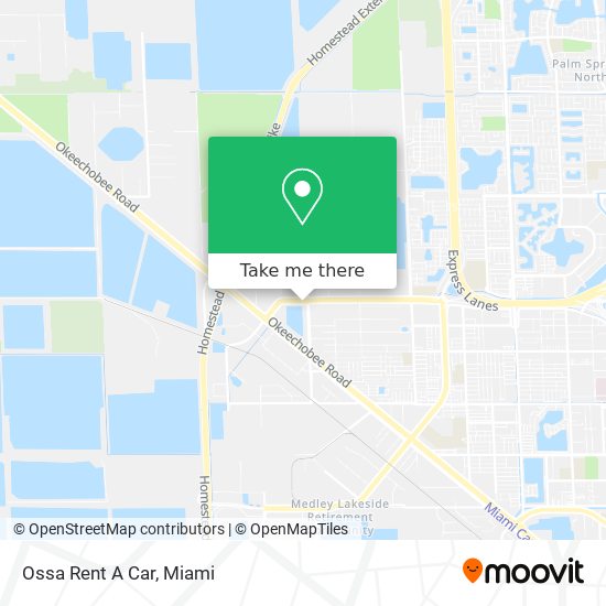 Ossa Rent A Car map