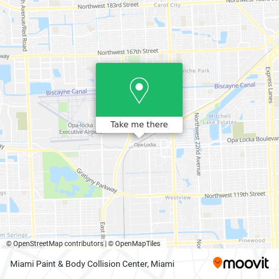 Miami Paint & Body Collision Center map