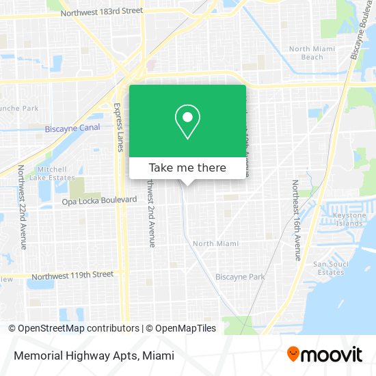 Mapa de Memorial Highway Apts