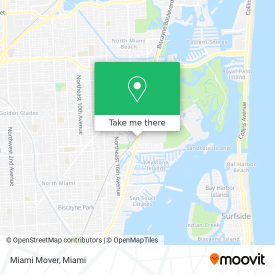 Mapa de Miami Mover