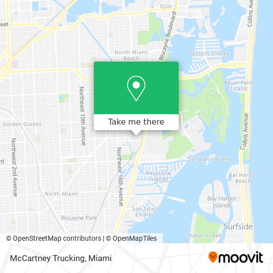 Mapa de McCartney Trucking