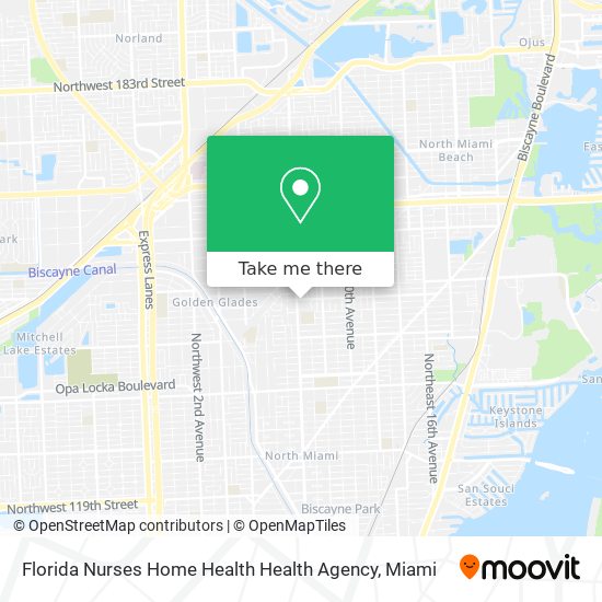 Florida Nurses Home Health Health Agency map