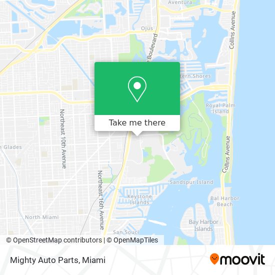 Mighty Auto Parts map