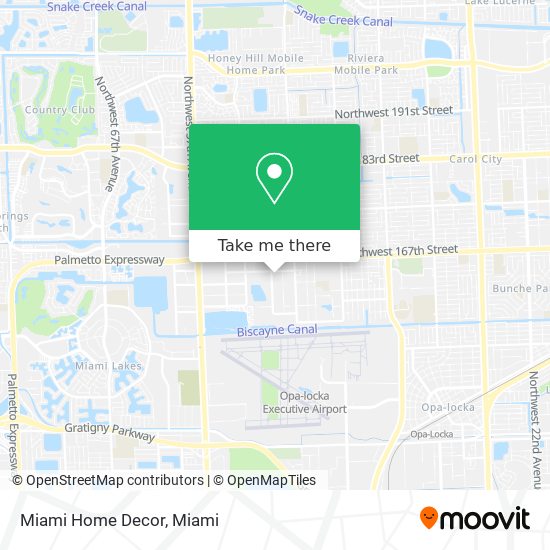 Mapa de Miami Home Decor