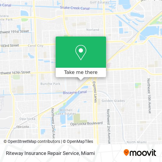 Riteway Insurance Repair Service map