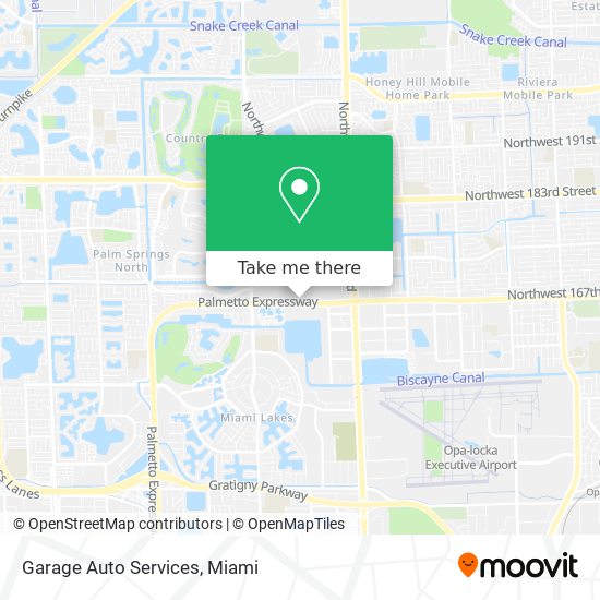 Garage Auto Services map