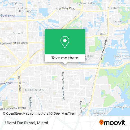 Miami Fun Rental map