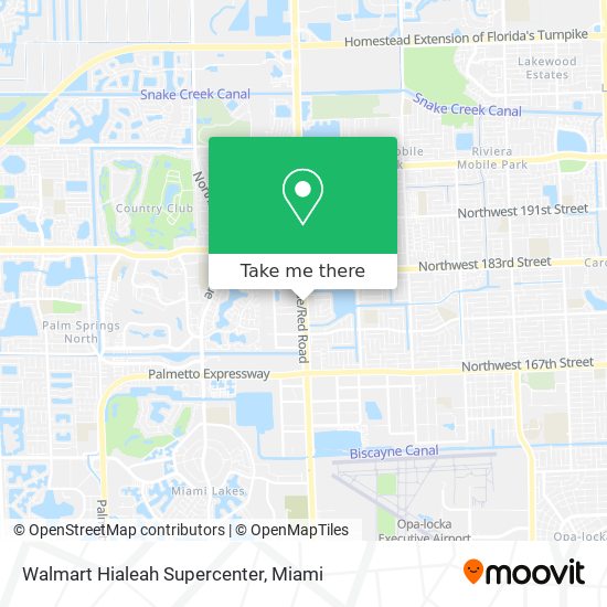 Mapa de Walmart Hialeah Supercenter