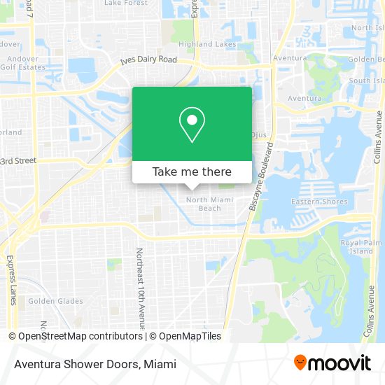 Aventura Shower Doors map