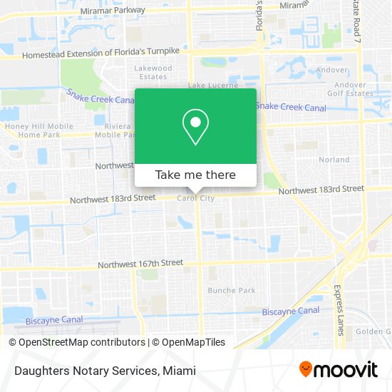 Mapa de Daughters Notary Services