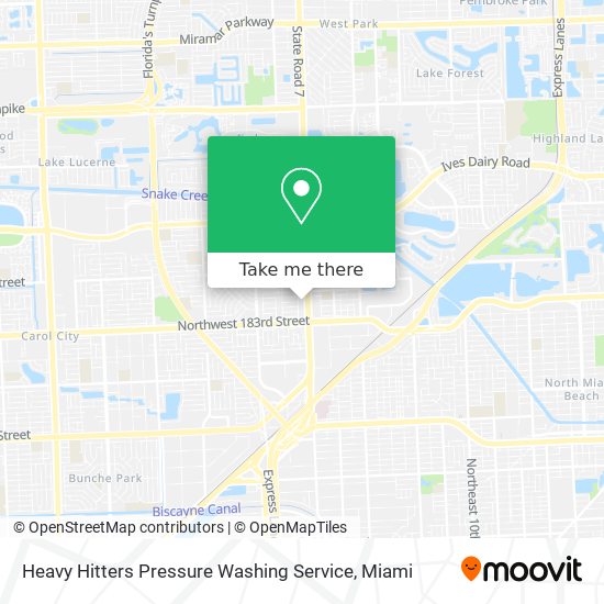 Mapa de Heavy Hitters Pressure Washing Service