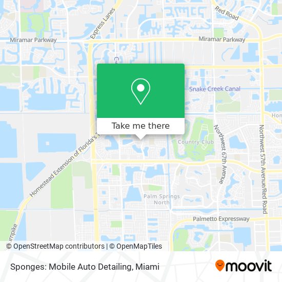 Mapa de Sponges: Mobile Auto Detailing