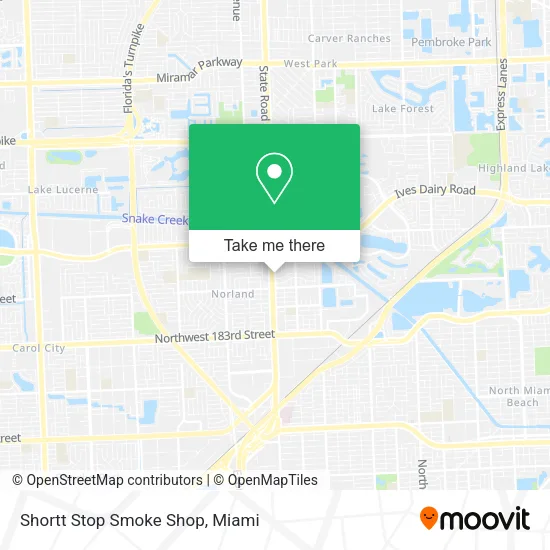 Shortt Stop Smoke Shop map