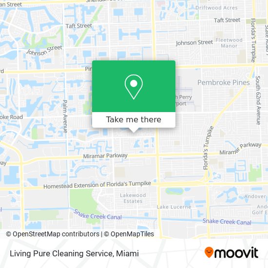 Mapa de Living Pure Cleaning Service